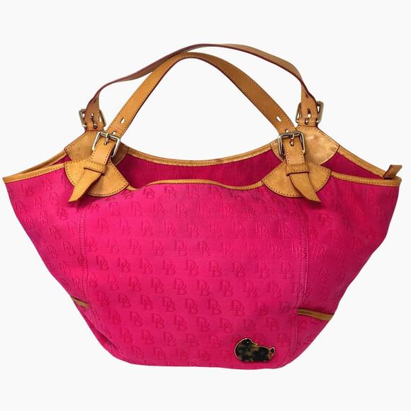 Dooney & Bourke Oversize Deep Pink Hobo Bag - Picture 1 of 16